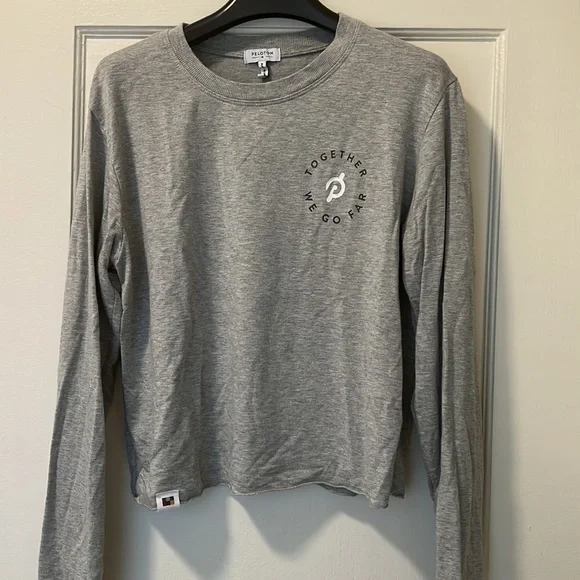 Peloton Long-Sleeved Active Top Gray M - Picture 3 of 3